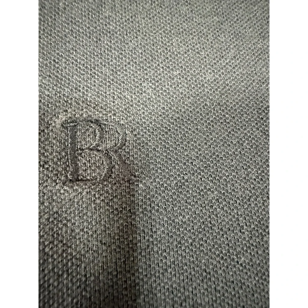 Banana Republic Mens XXL Monogram Pique Polo Shirt Preppy Navy Blue‎